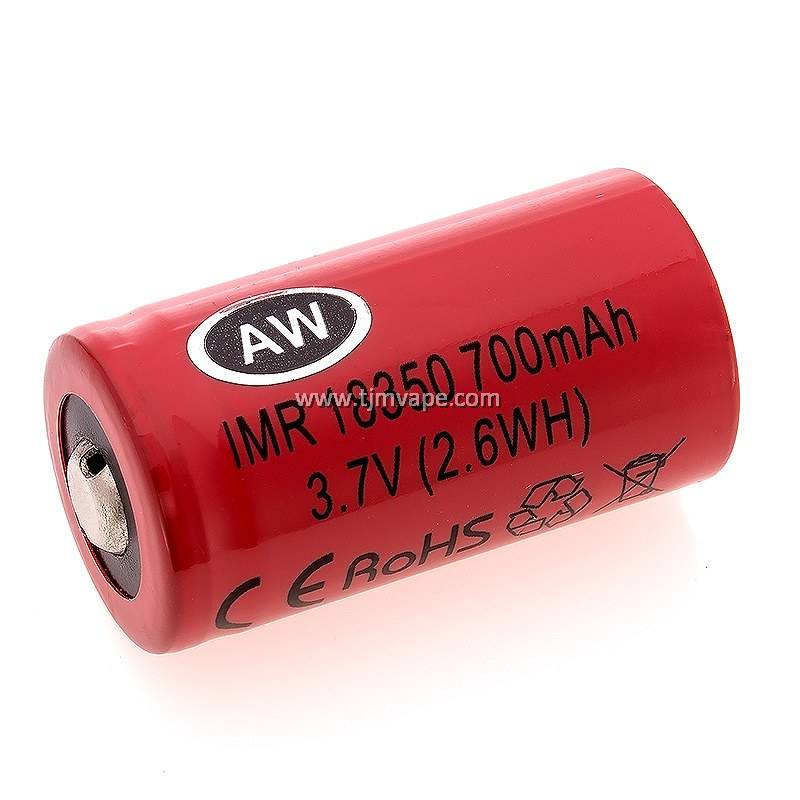 AW 18350 3.7V 700MAH HIGH DRAIN BATTERY