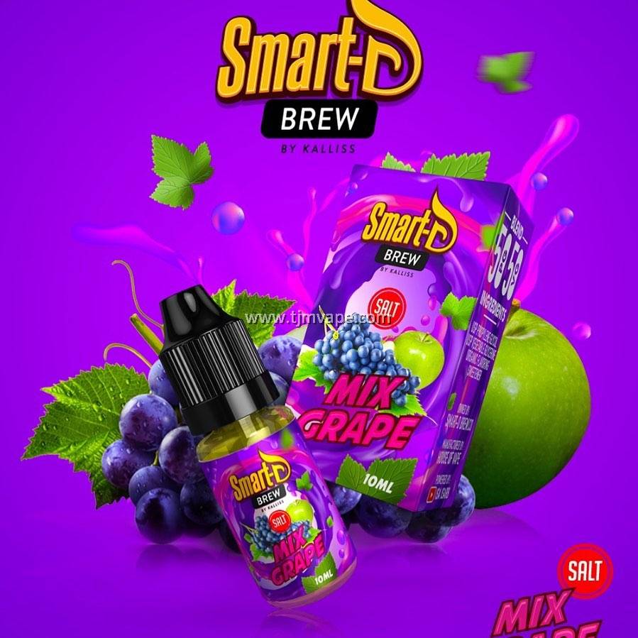 Smart D Brew Salt Mix Grape 10ml 35mg 50mg