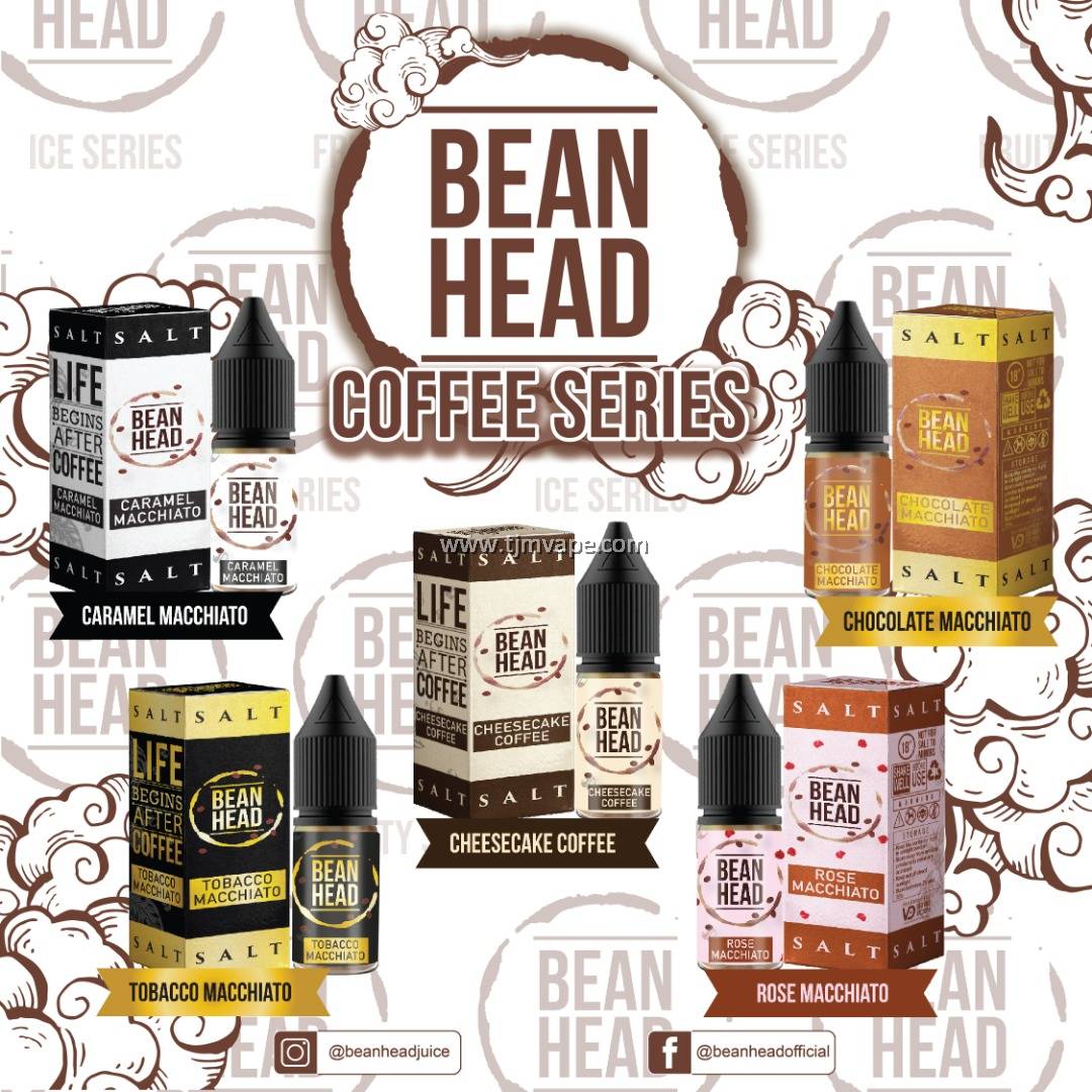 BEAN HEAD SALT CARAMEL MACCHIATO 10ML 35MG 50MG