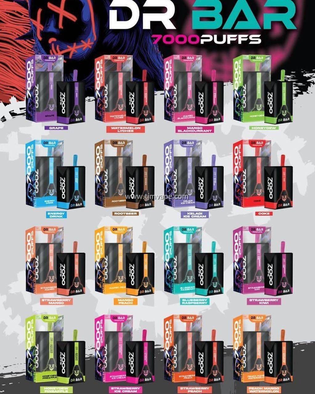 DR BAR 7000 PUFFS DISPOSABLE POD
