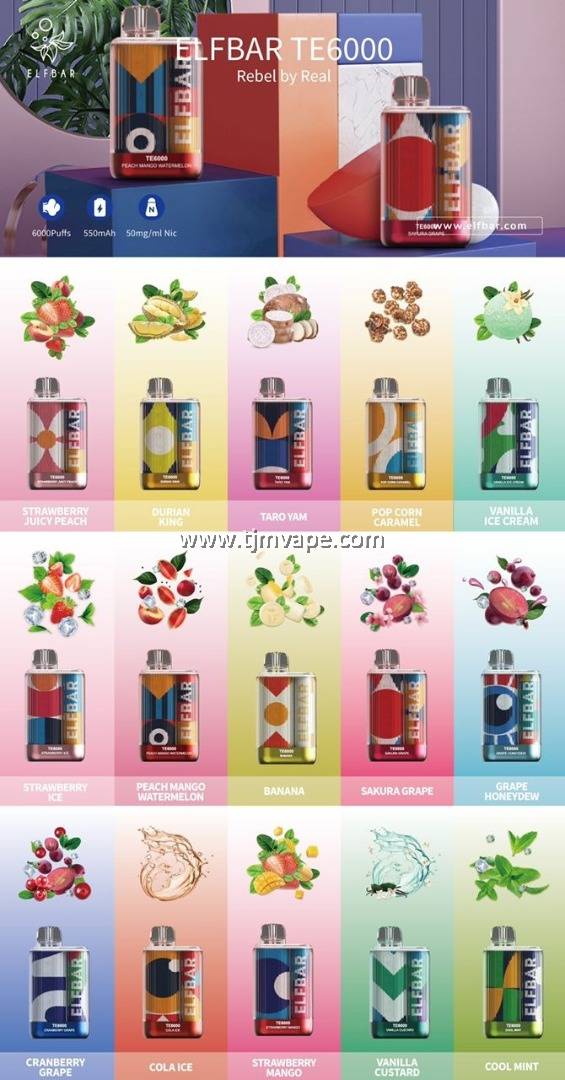 ELF BAR TE6000 DISPOSABLE POD