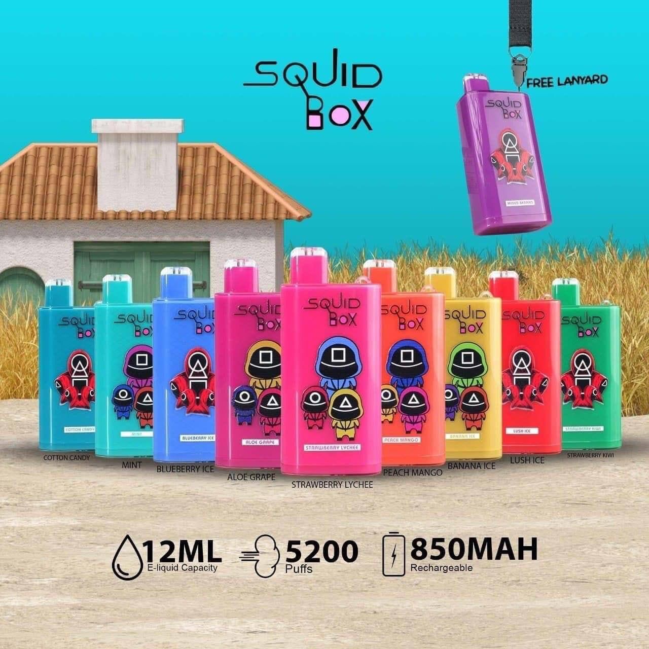 SQUID BOX DISPOSABLE 5200 PUFF